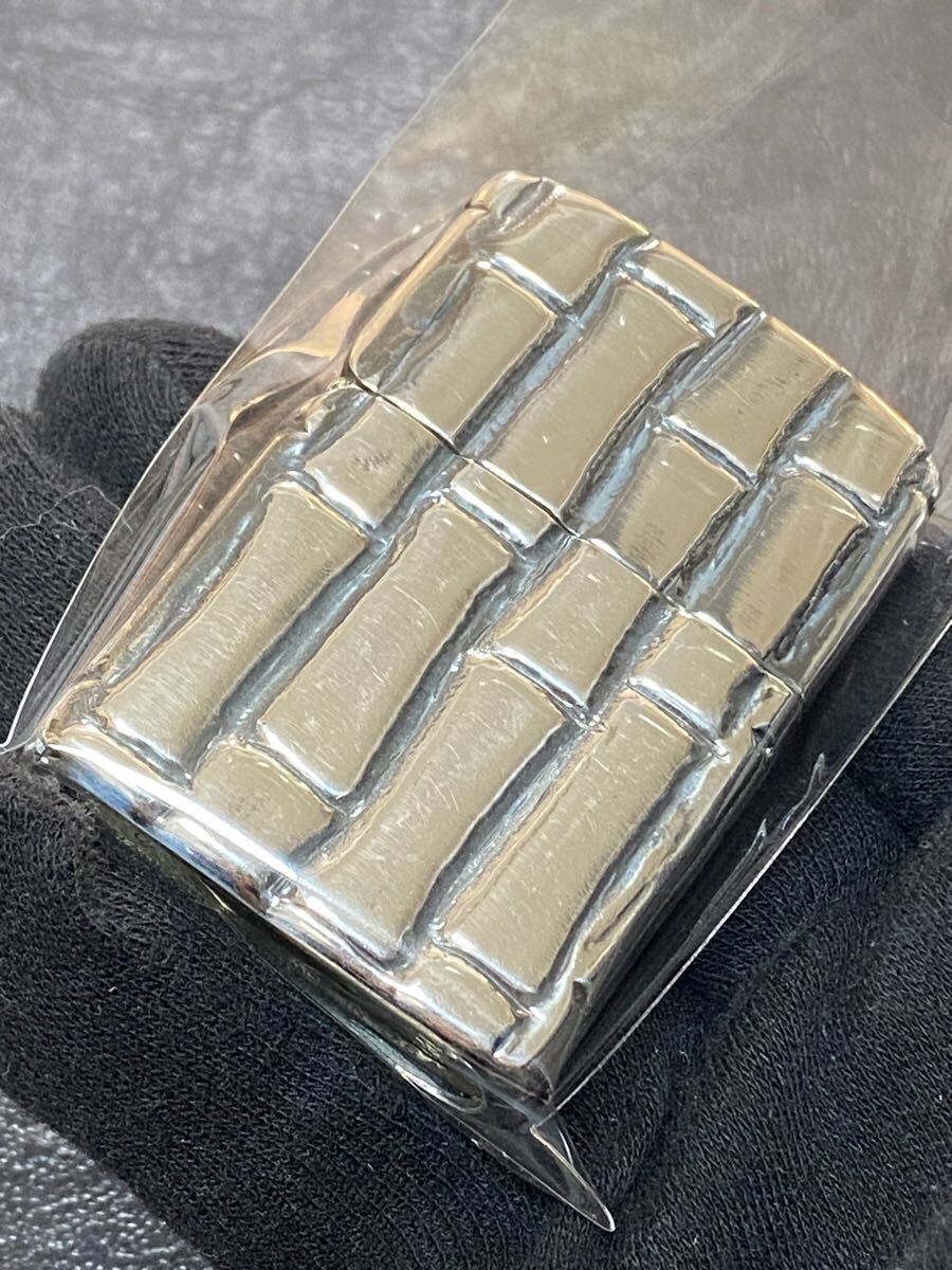 zippo バンブー フルメタルジャケット 竹 4面刻印 希少モデル ヴィンテージ 1999年製 シルバーインナー 1999年製