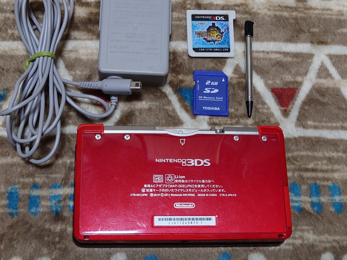 3DS 本体 充電器 タッチペン SDカード モンスターハンター3G｜Yahoo 