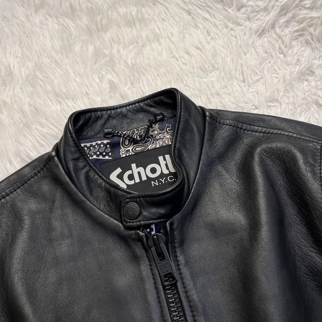 Yahoo!オークション - 極美品 schott ショット×TK シングル Yahoo!オークション - 極美品 schott ショット×TK シングル