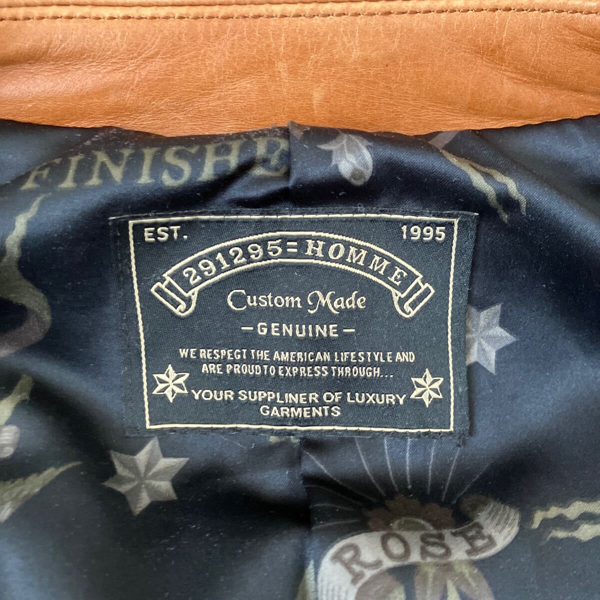 291295=homme カウハイド シングルライダース レザージャケット 291295=homme カウハイド シングルライダース レザージャケット