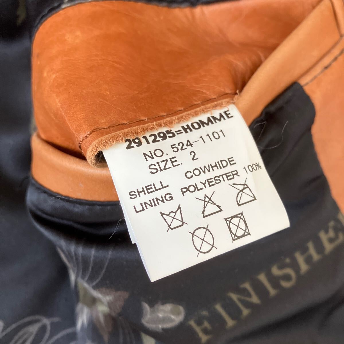 291295=homme カウハイド シングルライダース レザージャケット 291295=homme カウハイド シングルライダース レザージャケット