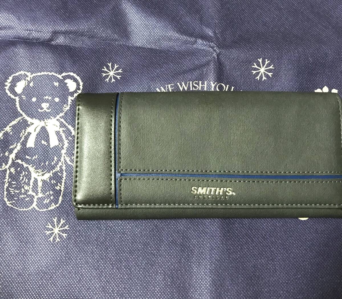 新品　タグ付き　スミスアメリカン　SMITH'S AMERICAN　長財布　メンズ　黒色　お正月　新財布　財布