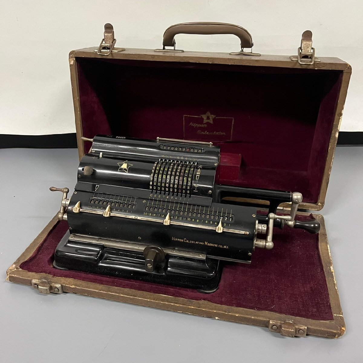 富士星印 Nippon Calculating Machine 手回し計算機 日本計算機 富士星印 Nippon Calculating Machine 手回し計算機 日本計算機