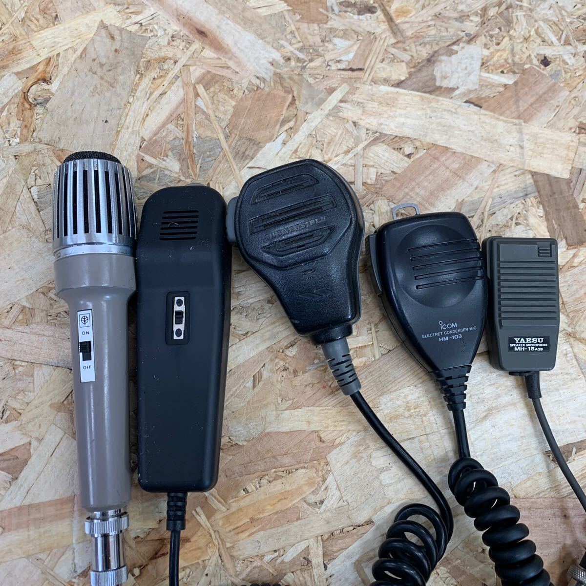 ③ Mike 5 пункт суммировать рация YAESU ICOM рука Mike Icom стандартный работоспособность не проверялась текущее состояние распродажа 