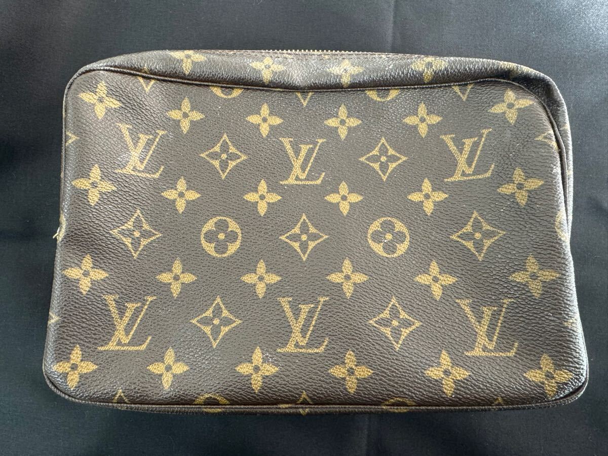 【P5】 LOUIS VUITTON ルイヴィトン モノグラム ポーチ セカンドバッグ トゥルーストワレット23 M47524