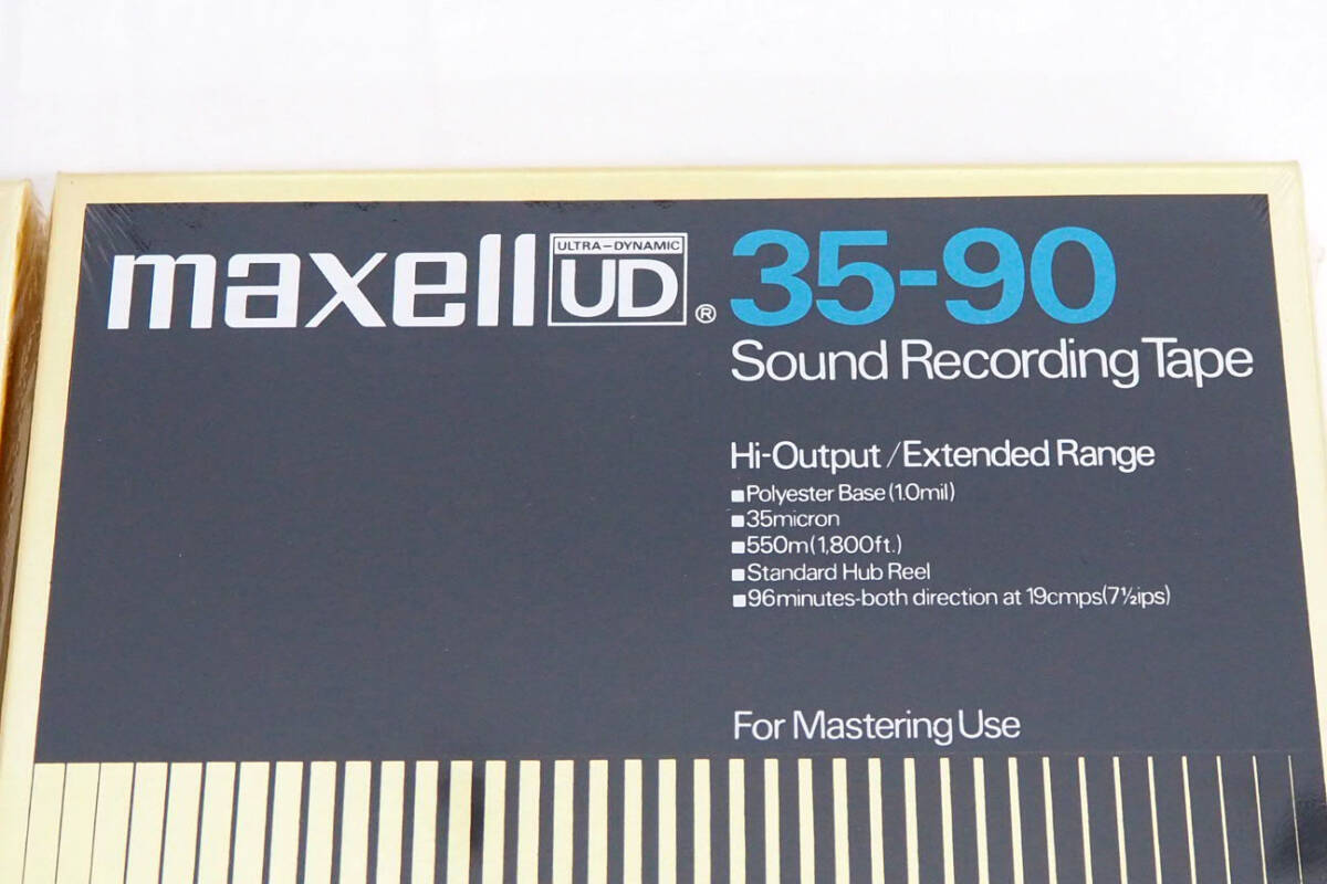 オープンリール 未開封 maxell【UD 35-90 /2本セット】7号 Sound 