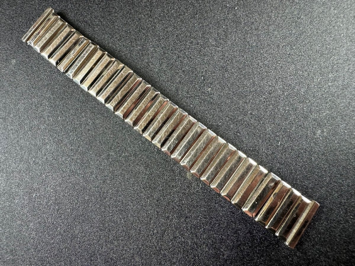 セイコー オリエント シチズン レノックス LENOX 汎用 ステンレス メンズ ブレス カラー: シルバー 取付幅: 15mm 長さ: 伸縮式(125mm)