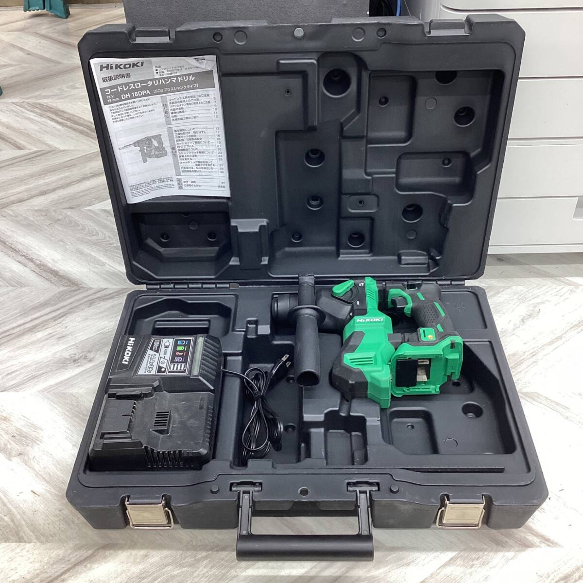 19go【中古品】★ハイコーキ(HIKOKI ※旧:日立工機) コードレスハンマドリル DH18DPA(2XP)