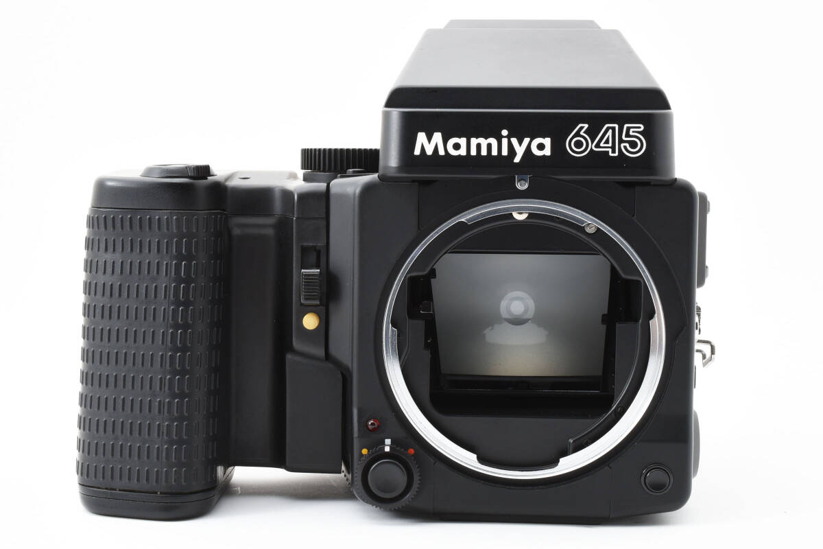 美品　MAMIYA M645 SUPER EXTRA AE PRISM FINDER ワインダーグリップ　120フィルムバック　中判カメラ　NO.262