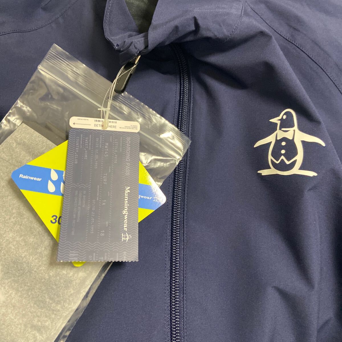 Munsingwear マンシング ゴルフウェア レインウェア 上下セット セットアップ ネイビー