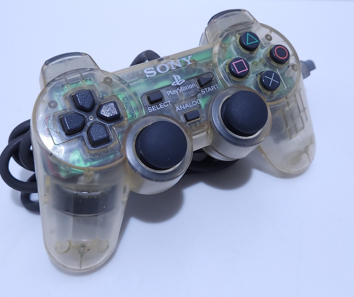 美品/動作品 SONY ソニー プレイステーションPS1コントローラ デュアルショック 動作確認済み SCPH-1200 希少品(A-37)