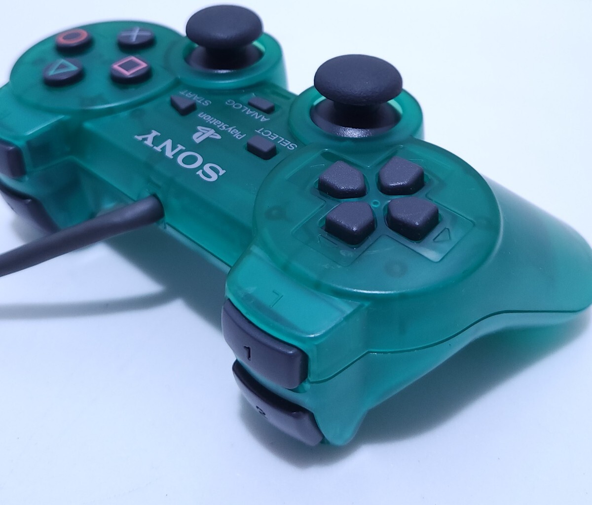  прекрасный товар / рабочий товар SONY Sony PlayStation PS1 управление двойной амортизаторы рабочее состояние подтверждено SCPH-1200 редкий товар (A-34)