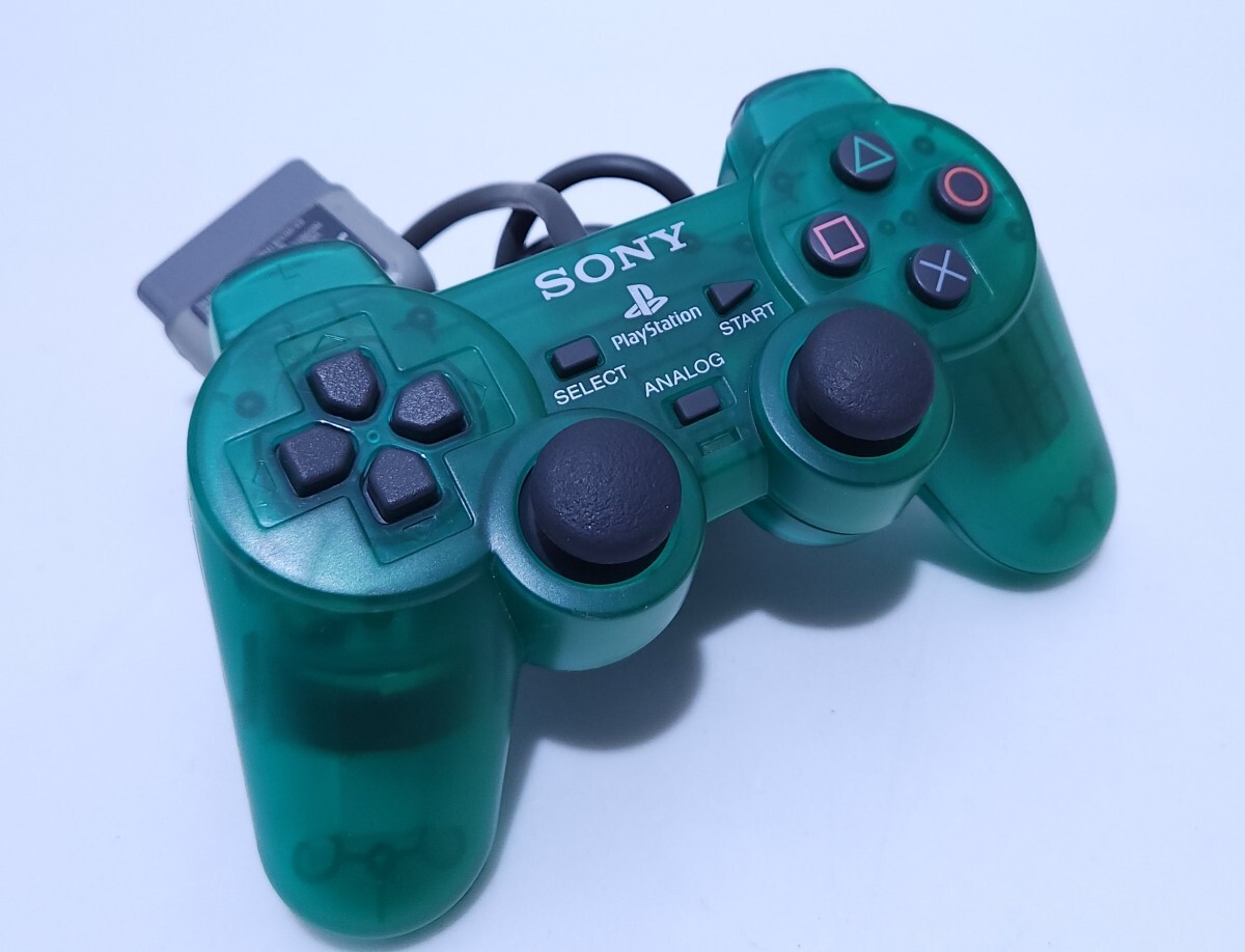 美品/動作品 SONY ソニー プレイステーションPS1コントローラ デュアルショック 動作確認済み SCPH-1200 希少品(A-34)