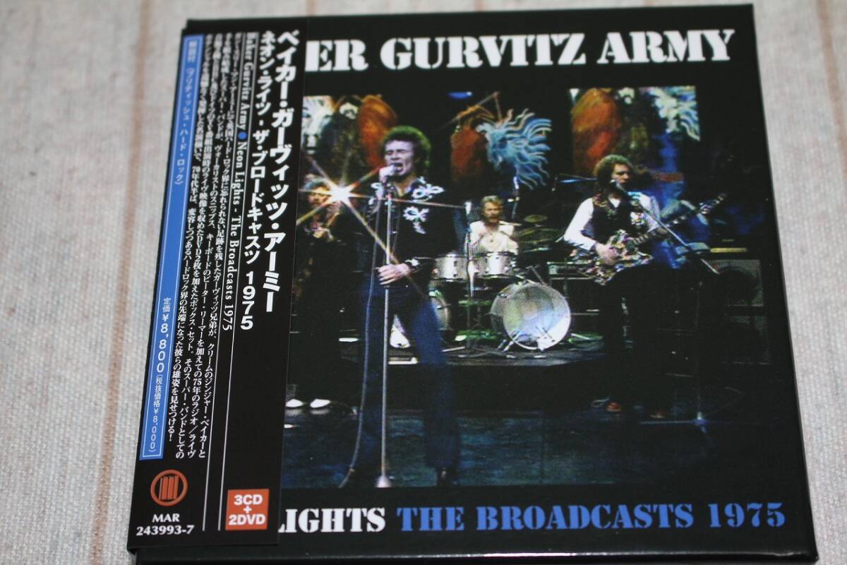 [243993-7] Baker Gurvitz Army ★ Broadcasts 1975 ★ マーキー／ベル・アンティーク名盤 ★ 5枚組帯付紙ジャケ・クラムシェルBox★中古