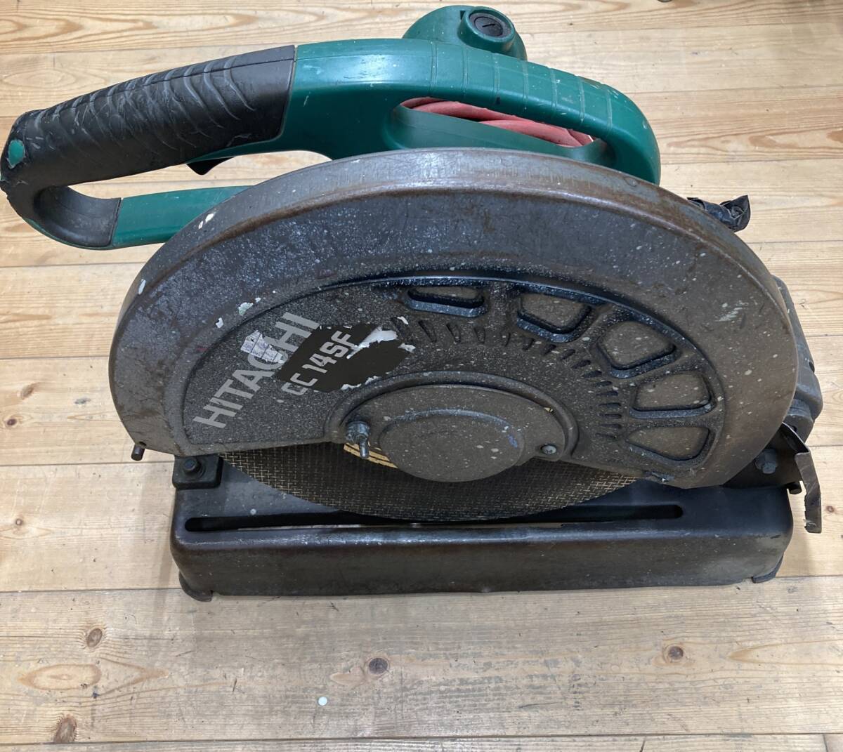 【送料着払い（有料）】【中古品】★HiKOKI 高速切断機 1450W 丸パイプ切断最大φ120mm CC14SF 100V ※コード補修あり　ITMZB6B0LV7G