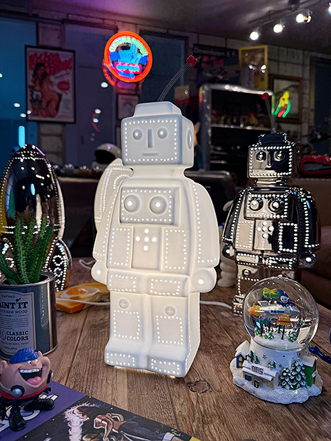 ダルトン　ポーセリン　ロボットライト　（マットホワイト）　LED球対応　※電球は別売です ■ アメリカン雑貨 アメリカ雑貨