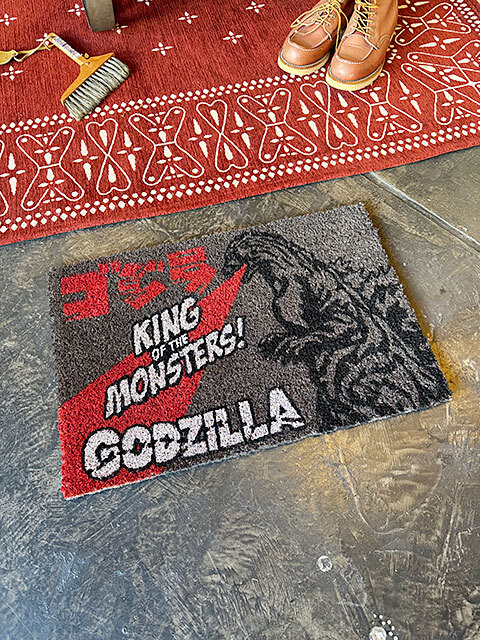 GODZILLA　ゴジラ　玄関マット　ドアマット　靴のままで使う玄関マット　ココマット　コイヤーマット