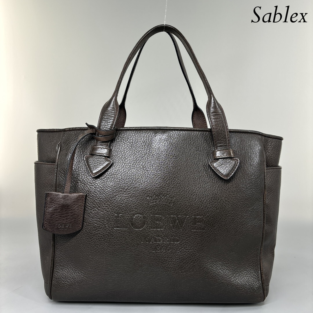 【極美品☆大人気】LOEWE ロエベ ヘリテージ ハンドバッグ レザー ブラック Yahoo!オークション - 【極美品】LOEWE ロエベ ヘリテージ