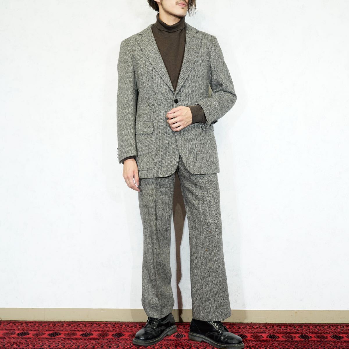 Burberrys TWEED WOOL DESIGN SET UP SUIT/バーバリーズツイード Burberrys TWEED WOOL DESIGN SET UP SUIT/バーバリーズツイード
