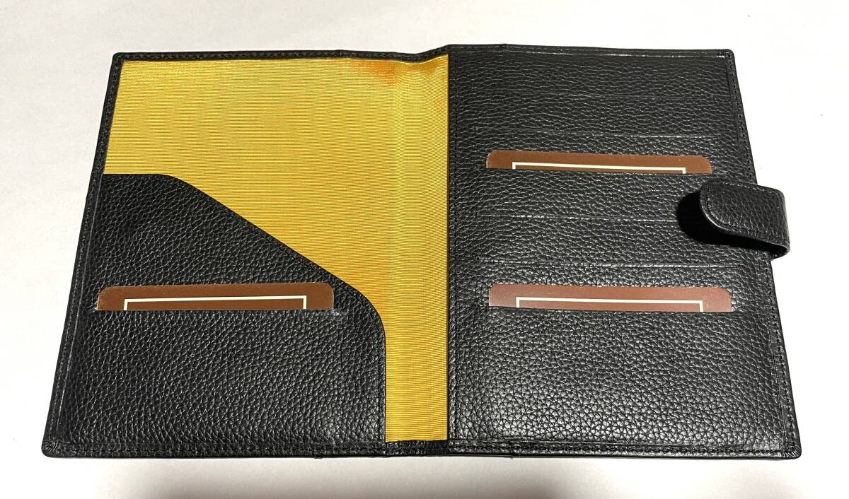 ⑩ unused original leather . medicine pocketbook cover leather black .. pocketbook case year gold pocketbook case guarantee proof examination ticket 