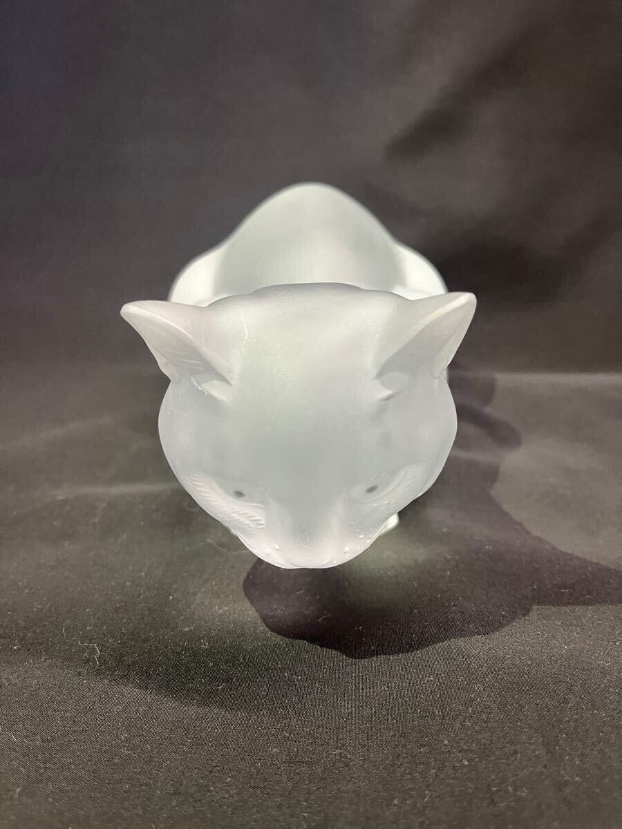 ラリック LALIQUE 伏せる猫 ねこ ネコ