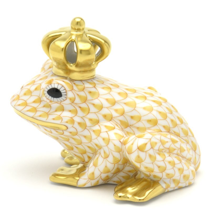 ヘレンド 手招き猫(ミニ) 赤色の鱗模様 金彩仕上げ 手描き 磁器 ヘレンド 手招き猫(ミニ) 赤色の鱗模様 金彩仕上げ 手描き 磁器