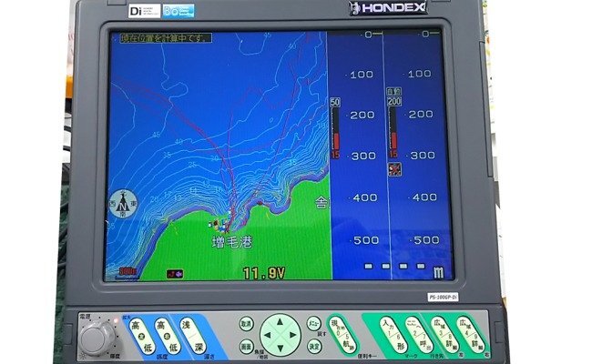 ♪ホンデックス カラーGPSプロッター 魚探 PS-100GP HONDEX 魚群 ♪ホンデックス カラーGPSプロッター 魚探 PS-100GP HONDEX 魚群