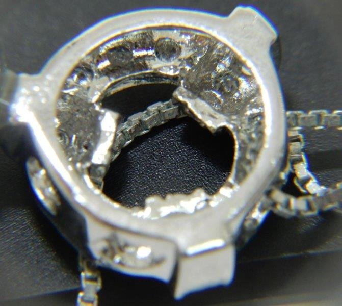 黒蝶真珠ネックレストップ 銀制金具 レターパックプラス可 1124W9G
