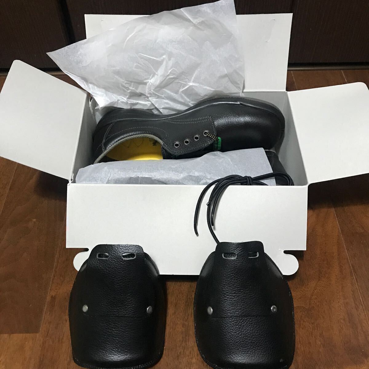 ミドリ安全 小指保護先芯入り 静電 安全靴 PCF210S 27.0CM+甲プロテクター_画像2