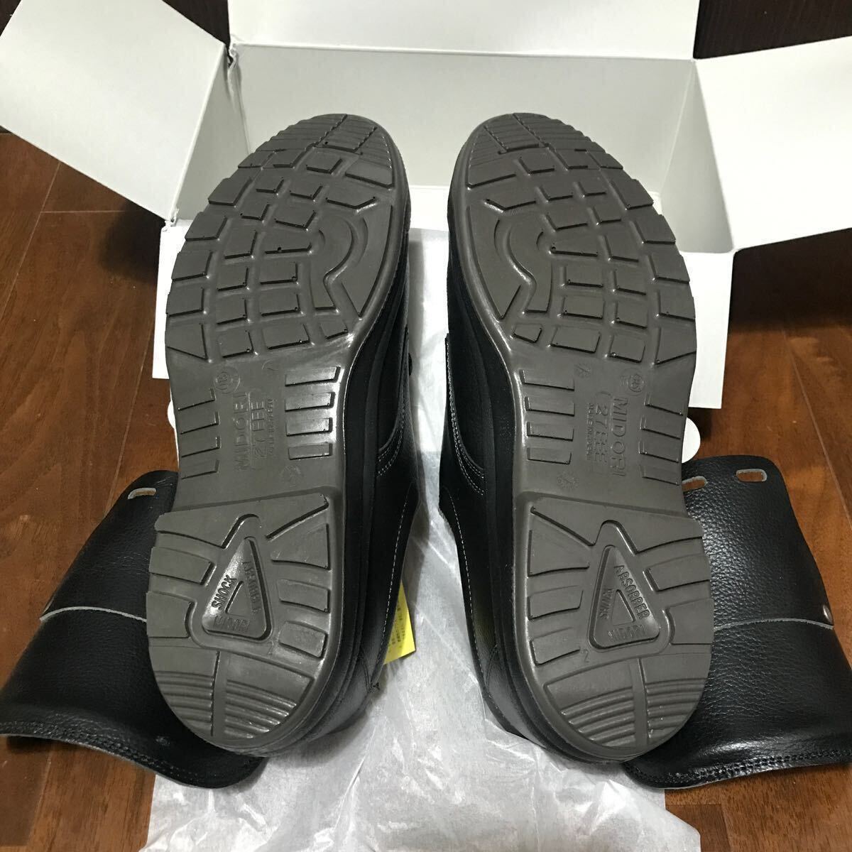 ミドリ安全 小指保護先芯入り 静電 安全靴 PCF210S 27.0CM+甲プロテクター_画像3