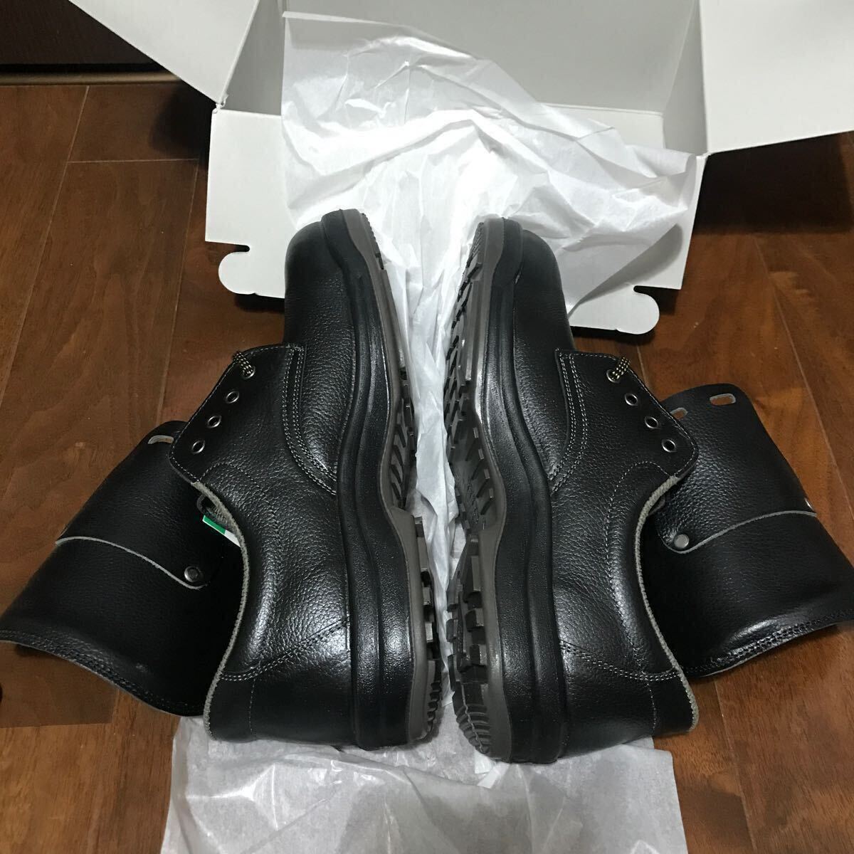 ミドリ安全 小指保護先芯入り 静電 安全靴 PCF210S 27.0CM+甲プロテクター_画像4