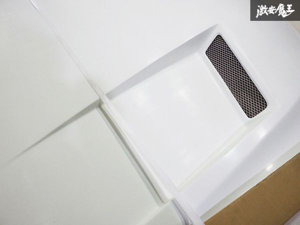 ★未使用品 新品★ 風(fēng)間オート制 LEXUS AVC10 RC 前期 エアロ 軽量 ボンネット エンジンフード フード FRP制 白ゲル仕上げ ダクト付き
