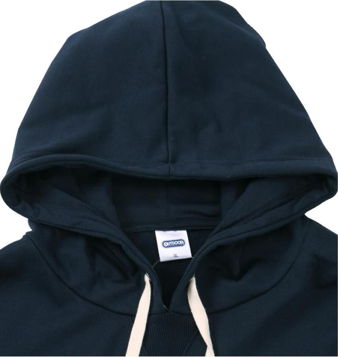 アウトドアプロダクツ フード付きトレーナー 大きいサイズ 6L プルパーカー_画像3