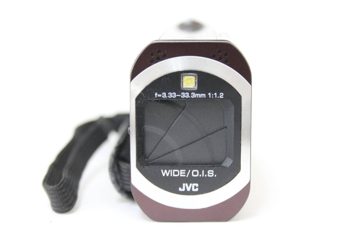 【返品保証】 【録画再生確認済み】JVC GZ-V675-T ブラウン 12MEGA F1.2 バッテリー付き ビデオカメラ v9542_画像2