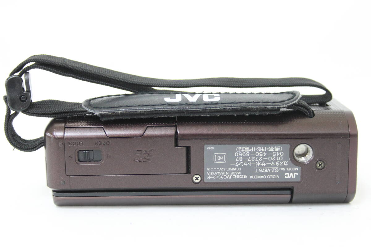 【返品保証】 【録画再生確認済み】JVC GZ-V675-T ブラウン 12MEGA F1.2 バッテリー付き ビデオカメラ v9542_画像7