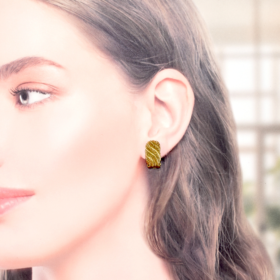  Christian Dior серьги Gold цвет обе уголок для Vintage аксессуары Christian Dior