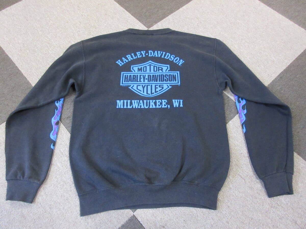 90s Harley-Davidson 両面プリント スウェット M USA製 HOLOUBEK 90s Harley-Davidson 両面プリント スウェット M USA製 HOLOUBEK