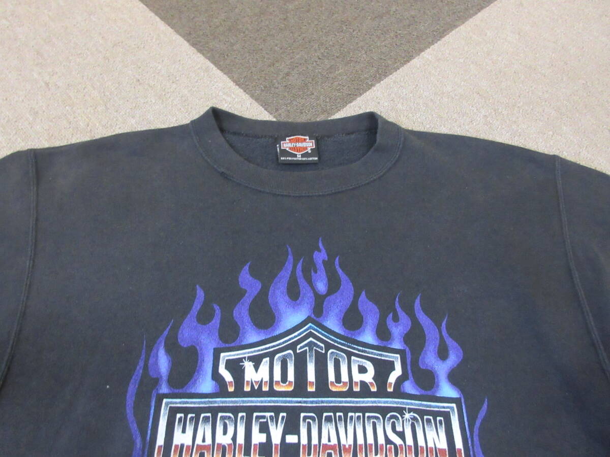 90s Harley-Davidson 両面プリント スウェット M USA製 HOLOUBEK 90s Harley-Davidson 両面プリント スウェット M USA製 HOLOUBEK