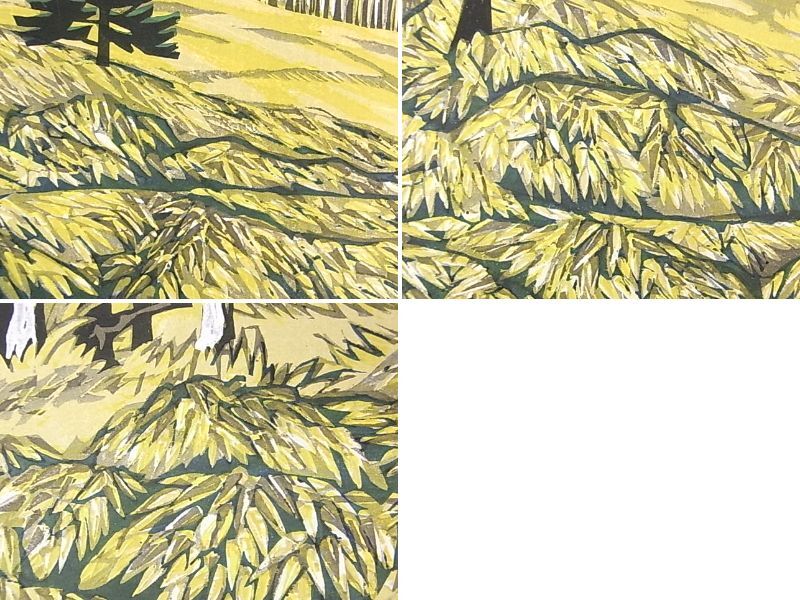 Yahoo!オークション - e12598 真作保障 木版画 北岡文雄 「石鎚