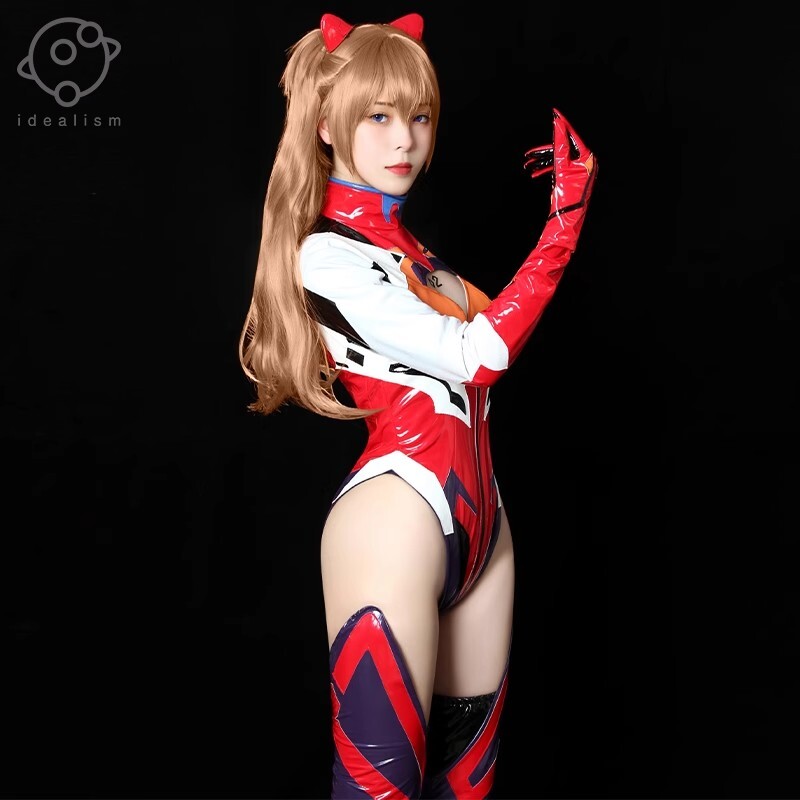 式波・アスカ・ラングレー プラグスーツ コスプレ 衣装 +靴下新 式波・アスカ・ラングレー プラグスーツ コスプレ 衣装 +靴下新