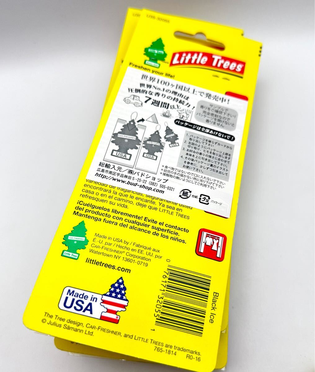 6-27 не использовался Little Trees Black Ice little tree черный лёд 38 шт. комплект воздушный свежий na- ароматические средства USDM JDM America 