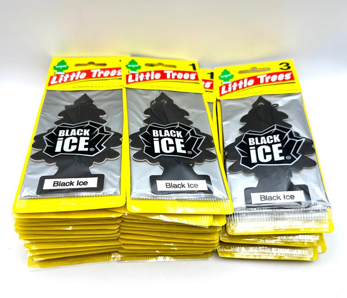 6-27 не использовался Little Trees Black Ice little tree черный лёд 38 шт. комплект воздушный свежий na- ароматические средства USDM JDM America 