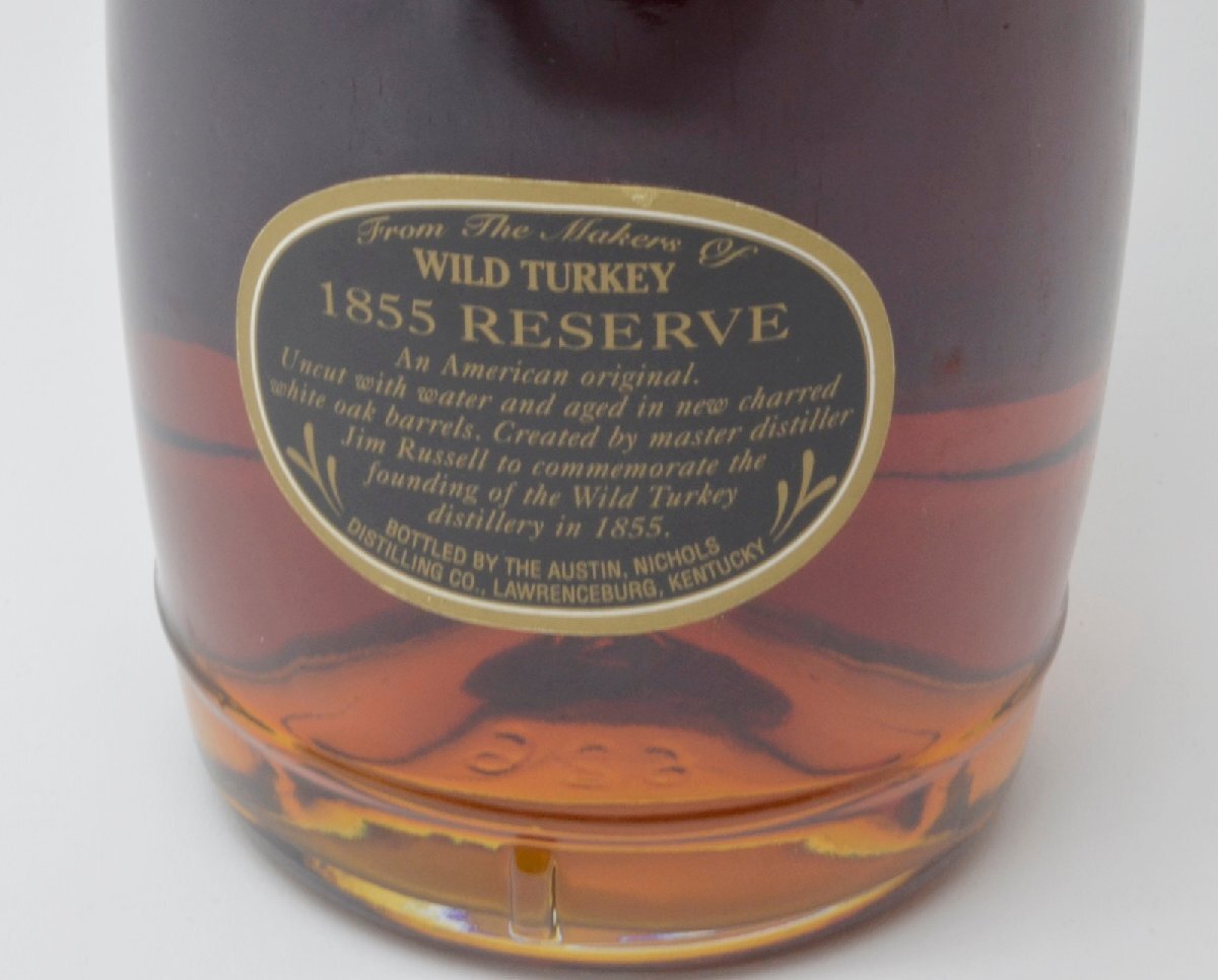 WILD TURKEY 1855 RESERVE バーボンウイスキー 未開栓 Amazon.co.jp: 古酒 未開栓 箱付 激 ワイルドターキー 1855