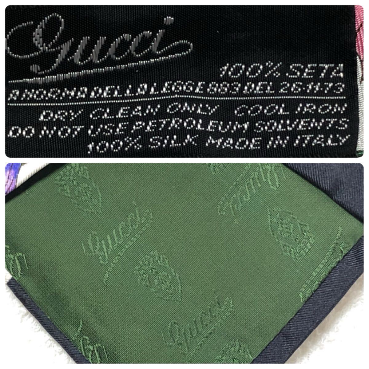 美品 超希少 GUCCI グッチ ネクタイ スカーフ柄 フローラル 花柄 美品 超希少 GUCCI グッチ ネクタイ スカーフ柄 フローラル 花柄