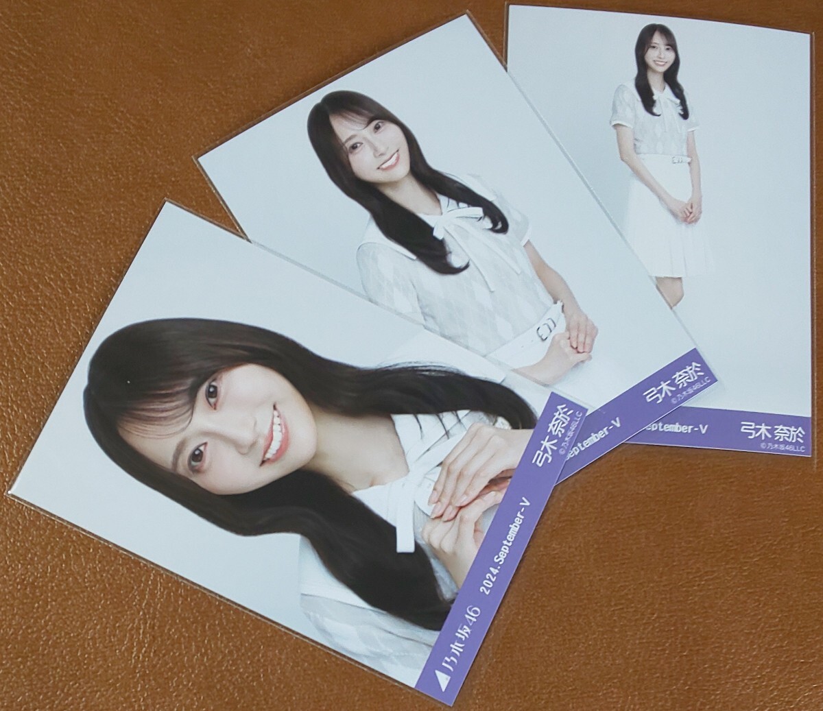 乃木坂46　弓木奈於　36th制服　Web限定 生写真　3種　2024.September-Ⅴ　コンプ
