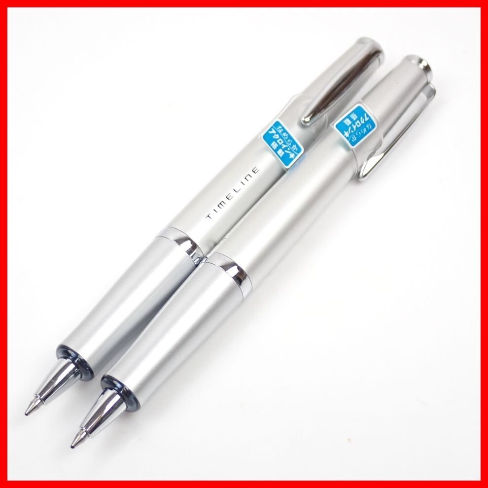 □PILOT/パイロット TIMELINE/タイムライン ボールペン 2点セット/ダイヤモンドシルバー/BTL-5SR/文房具/筆記用具&1796700036