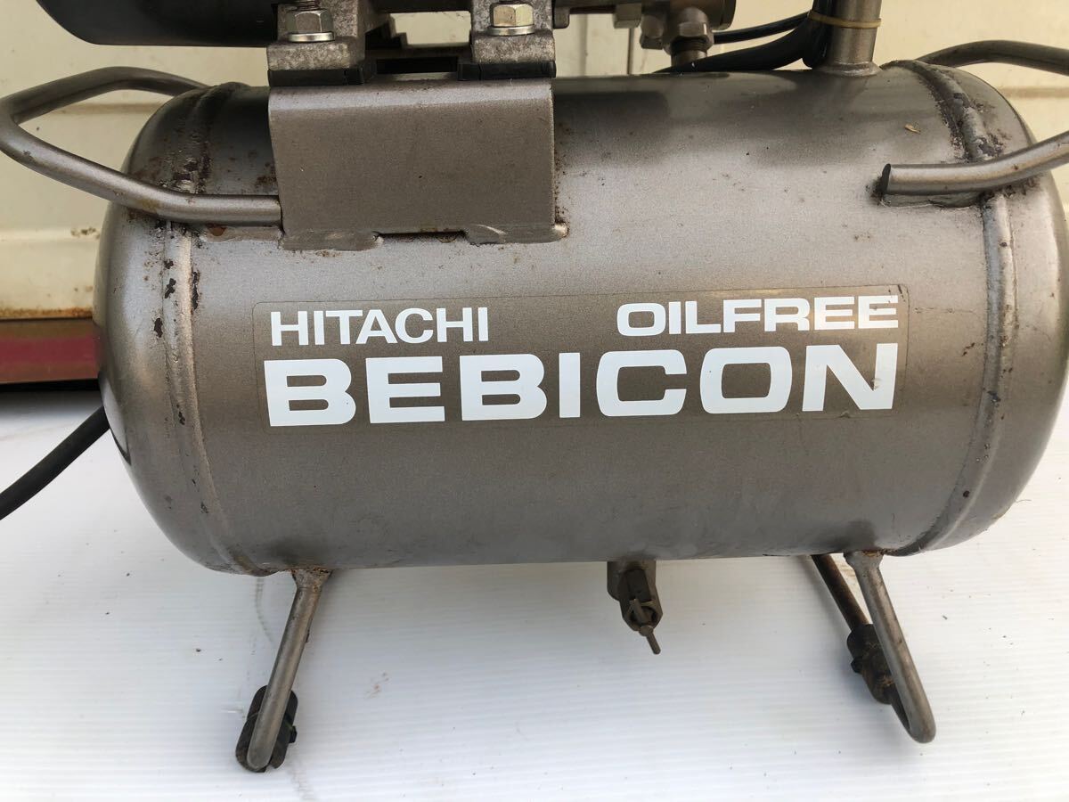 HITACHI 日立 ベビコン エアコンプレッサー 0.2LP-7S タンク 12L HITACHI 日立 ベビコン エアコンプレッサー 0.2LP-7S タンク 12L