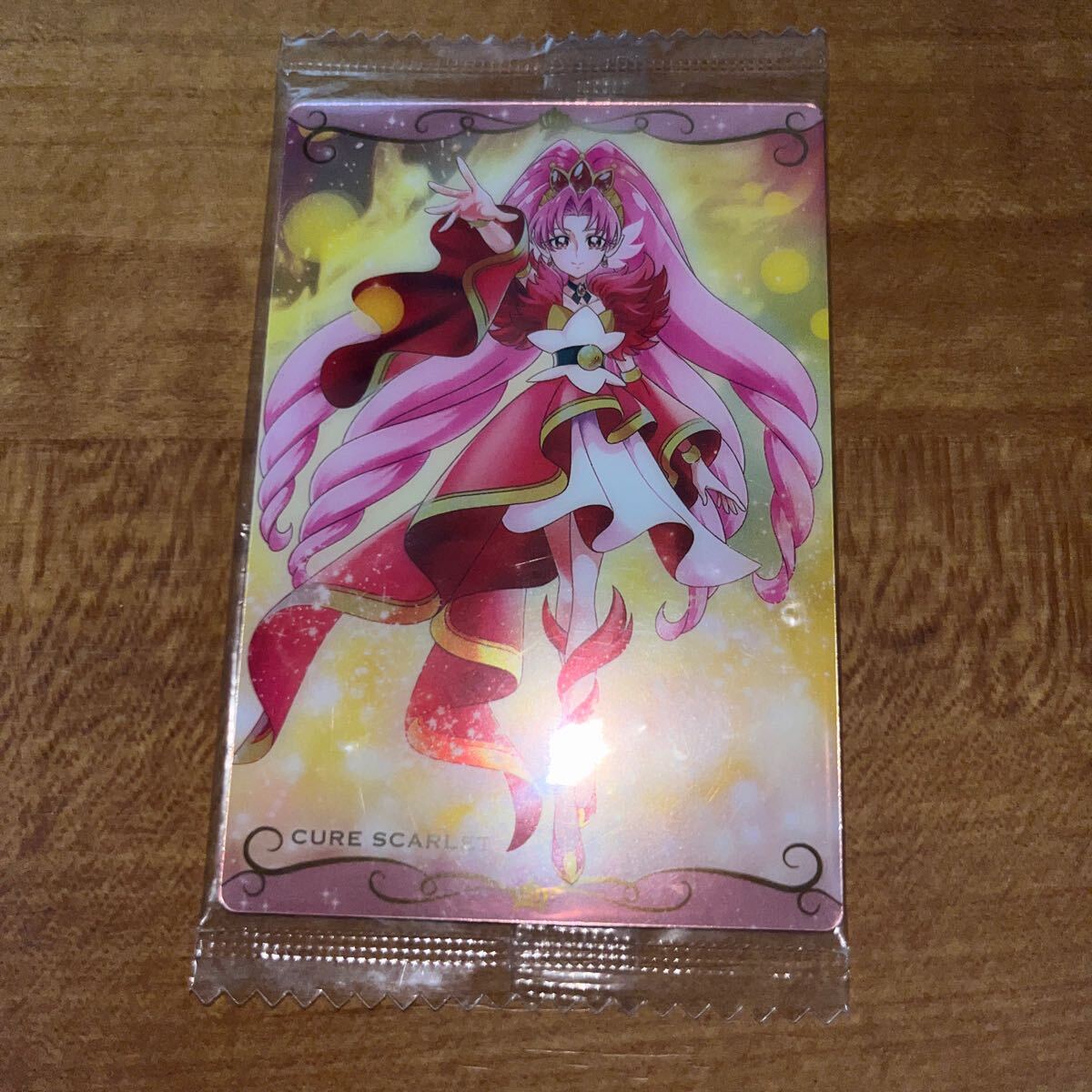 Go!プリンセスプリキュア　プリキュアカードウエハース4　R　No.09　キュアスカーレット　紅城トワ　沢城みゆき