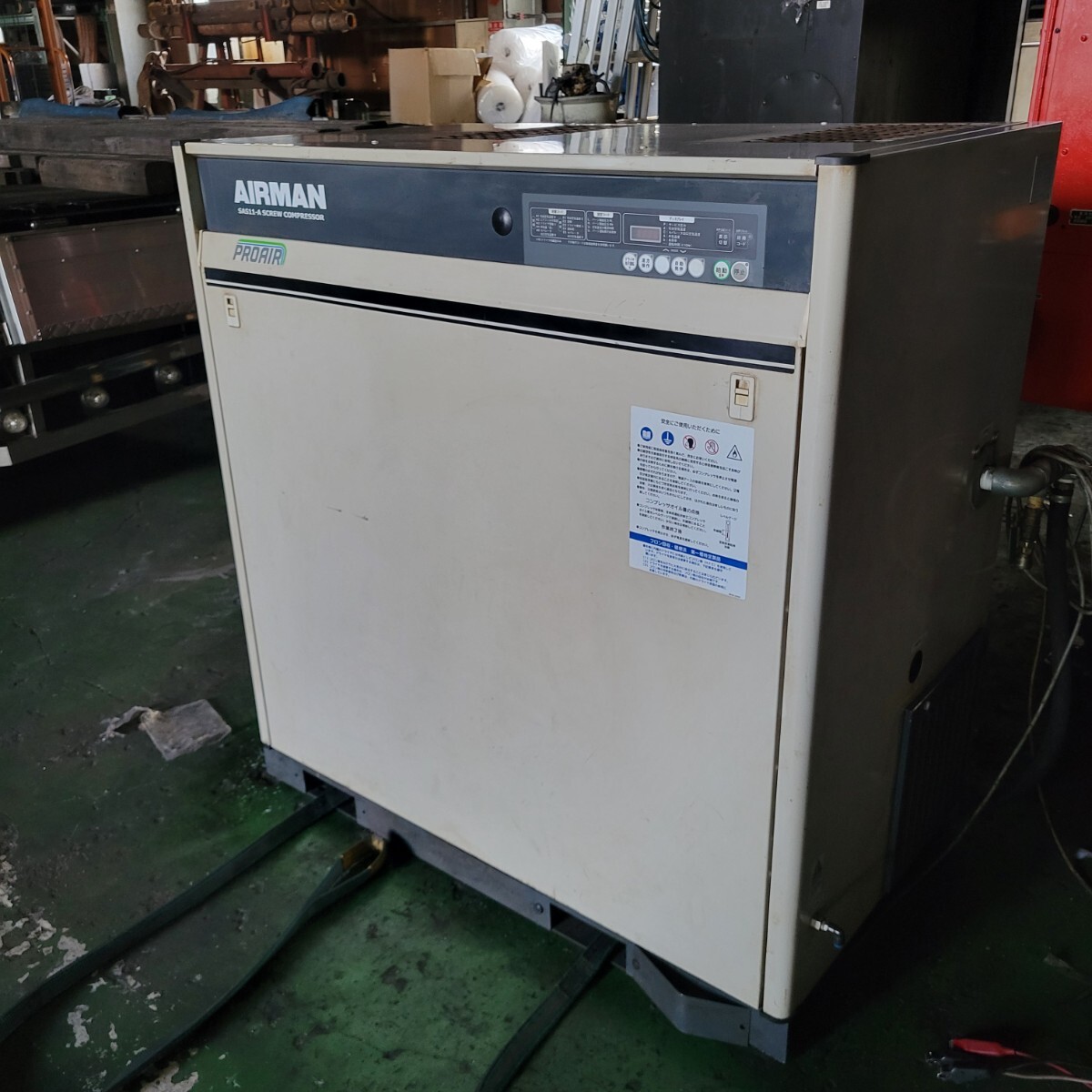 北越工業 スクリューコンプレッサー 11Kw 15馬力 SAS11SD-6A 北越工業 スクリューコンプレッサー 11Kw 15馬力 SAS11SD-6A