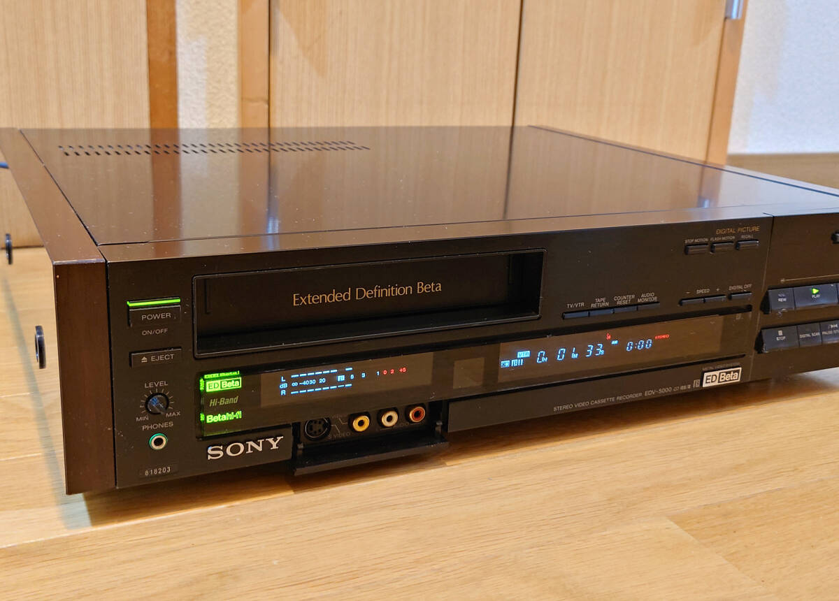 簡易整備・現状動作品 SONY EDベータ EDV-5000 S端子出力あり全ての 